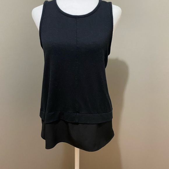 J. Crew Black Sleeveless Relaxed Tank Top - Picture 1 of 4